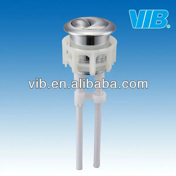 
Toilet cistern parts of brass thread fill valve and flush valve with dual push button 