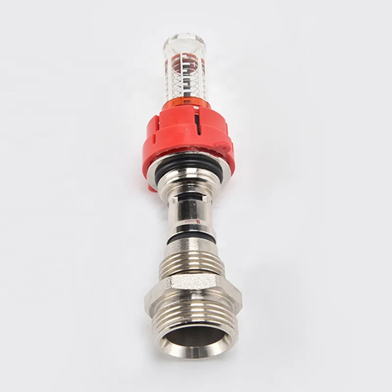 New style brass manifold flow meter regulator for floor heating