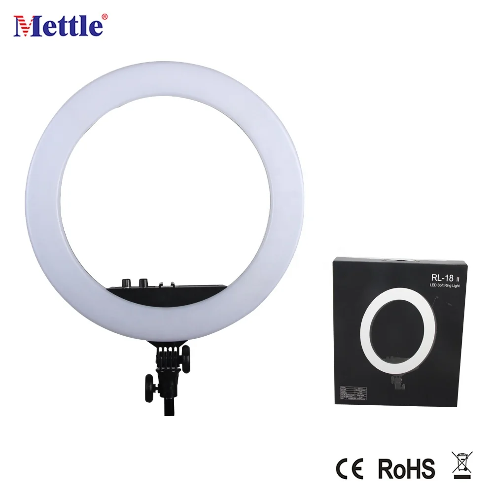 DSLR camera bicolor dimmer photographic LED video ring light