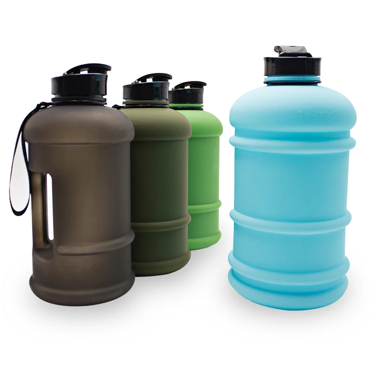 2.2L army green water drinking bottle jug with handle Jug Container outdoor sports gym car travel use portable leakage proof