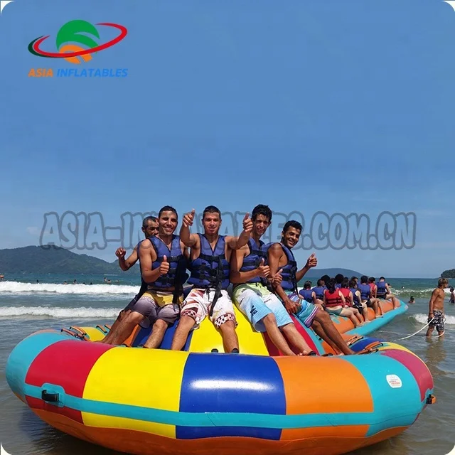 High Quality Crazy Towable Game Water Ride Spinning Games UFO Inflatable Disco Boat For Water Entertainment