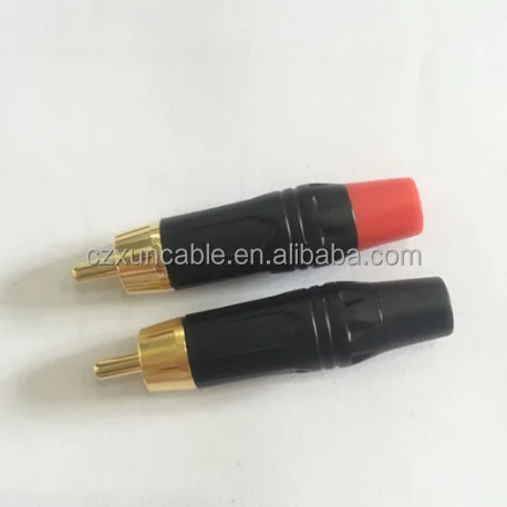 Bxon OEM Factory RCA Connectors ,golden plated, gold plated rca plug