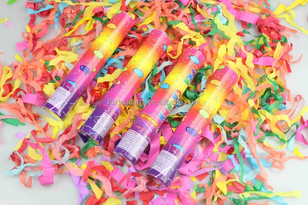Birthday party popper confetti shooter no fireworks party popper