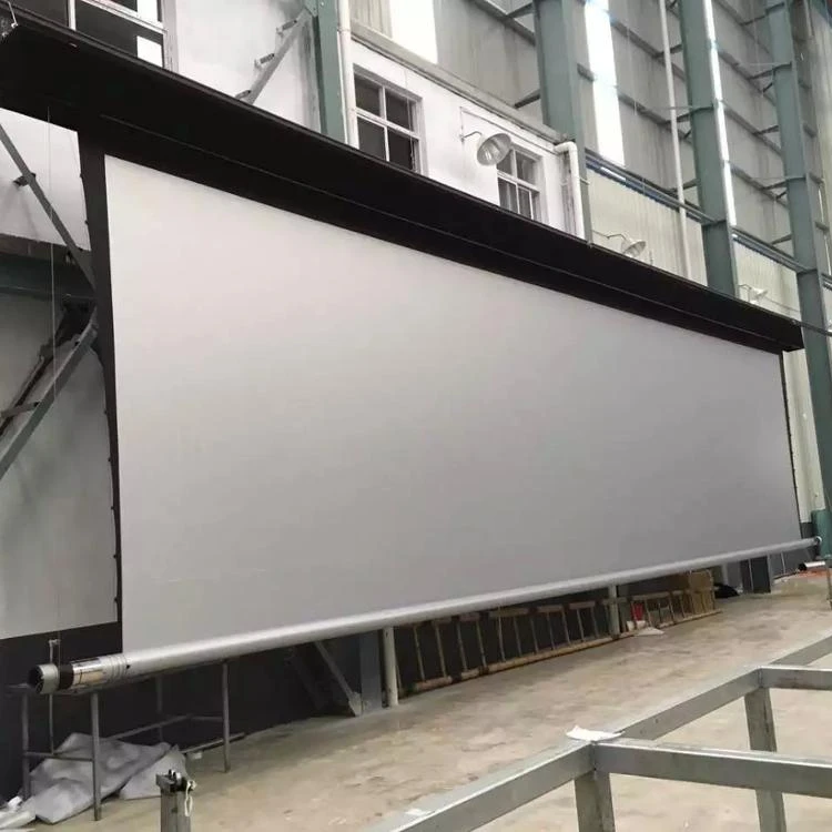 motorized screen projector wide projector screen big size