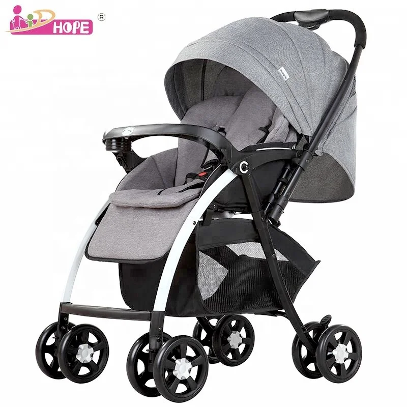 Anhui Hope Baby Stroller 2 in 1 Type Reversible Pram Stroller With Carseat