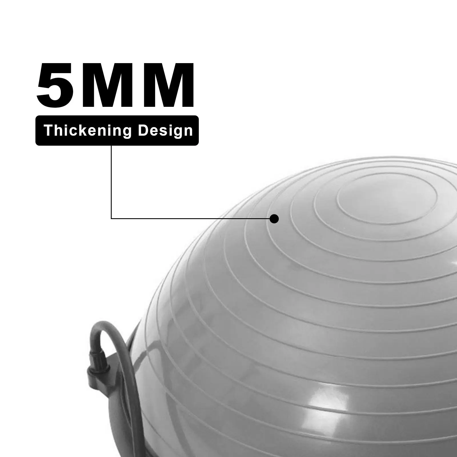 Half ball Exercise Balance Trainer W/resistance band &pump /Yoga/AIr dome /Fitness