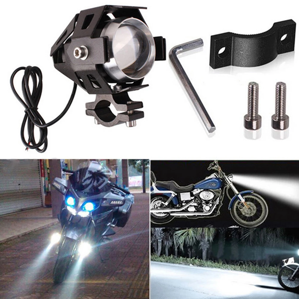 led headlight motorcycle headlight U5 led motorcycle headlight motorcycle fog 12V moto DRL spot head lights