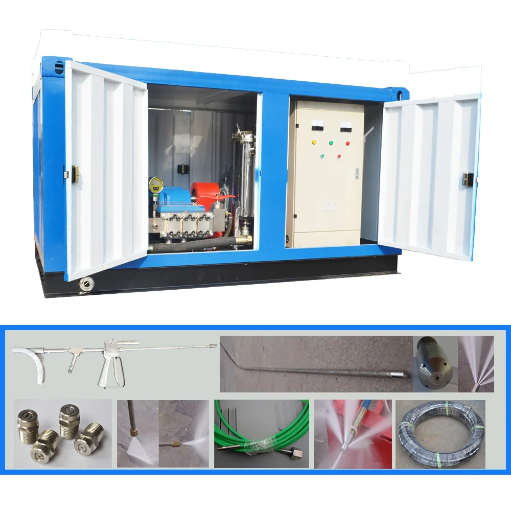 1000bar Industrial Condenser Pipe Cleaner High Pressure Water Jetting Cleaning Machine