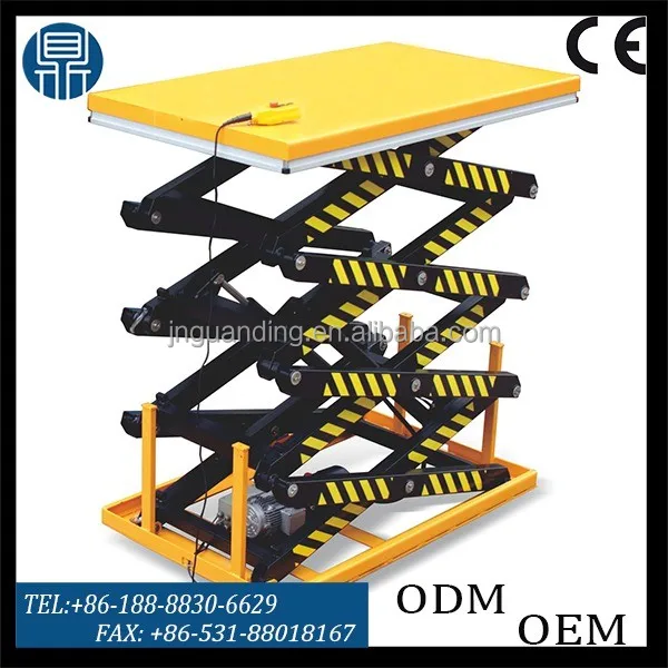 Электрический ножничный подъемник/стационарные scissor гидравлический подъемник/подъемной платформой