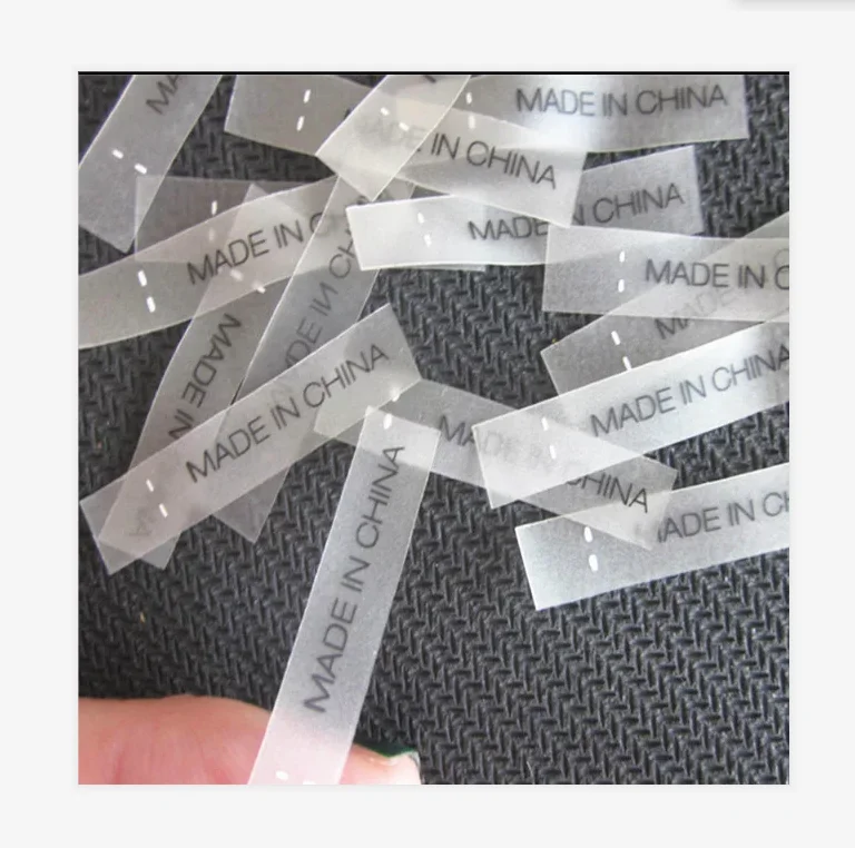 T-shirt Sports Logo PET Film Iron on Label Heat Transfer Sticker for Knitting Clothing