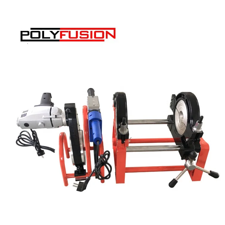 63-200 мм Ручная водопроводные трубы из полиэтилена высокой плотности фуговальный станок для пластиковых труб