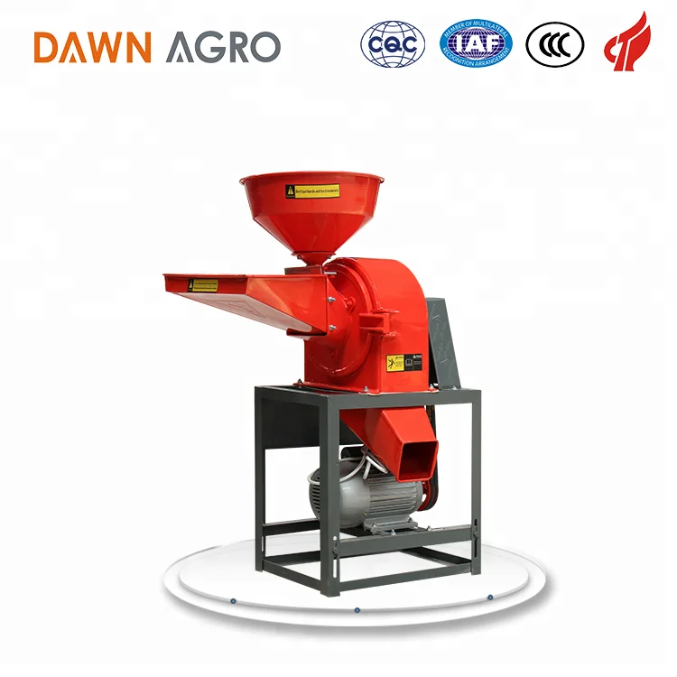 DAWN AGRO Home Use Wheat Flour Mill Corn Milling Machine Disc Mill Pulverizer Grain Grinder Machinery Grinding Spice