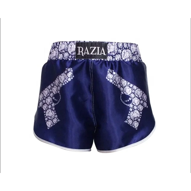 wholesale thai boxing shorts guns printed embroidery shorts muay thai
