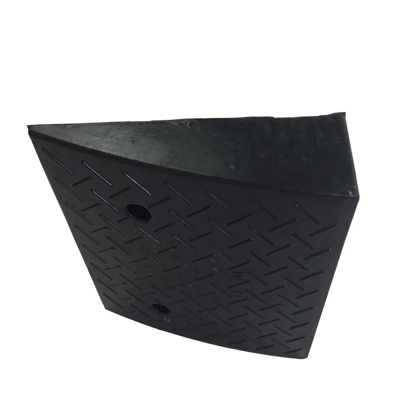 14cm Traffic Speed Driveway Curb Ramp Portable Black Garage Threshold Rubber Kerb Ramp For Car