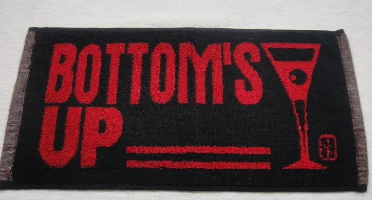100% cotton plain color costom pub beer bar towel