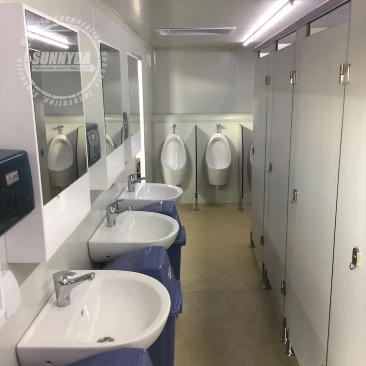 Customized prefab building bathroom trailer portable restroom trailer toilet for sale