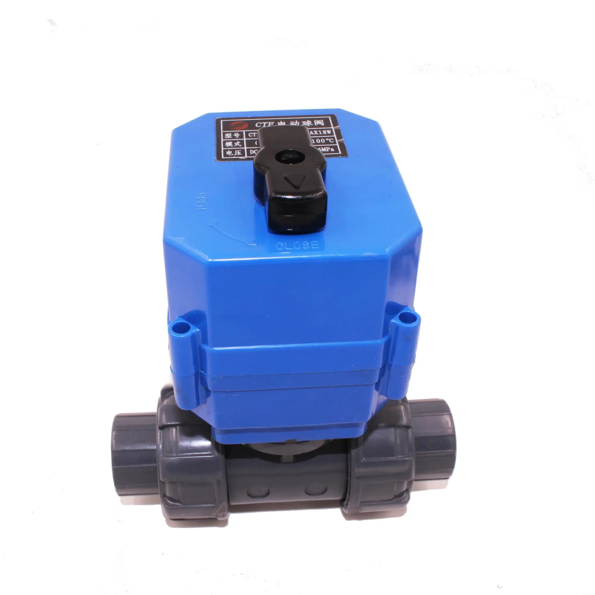 12v 24v 220v CTF-001 10nm ss304 2-way dn20 20mm electric actuated ball PVC valve