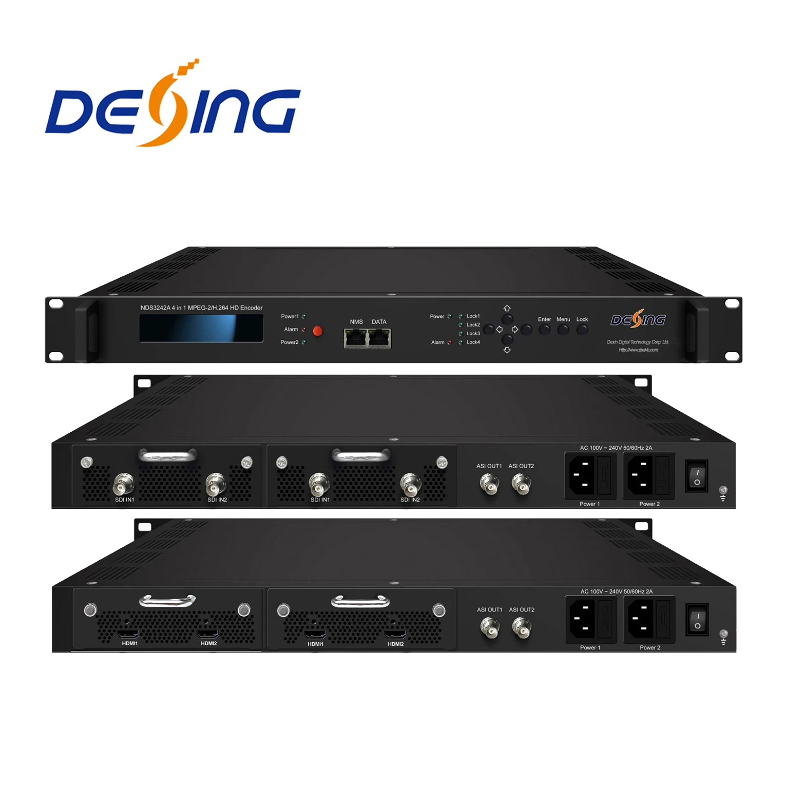 NDS3242A 4 channel  MPEG2/H.264 IP ASI out encoder