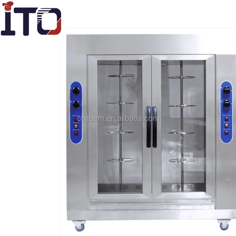 
Двойная дверь газа аппарат для приготовления курицы гриль печь машина для продажи 