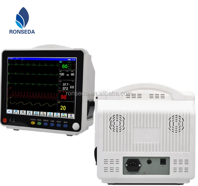 12.1 inch color TFT LED screen display multiple parameter patient monitor