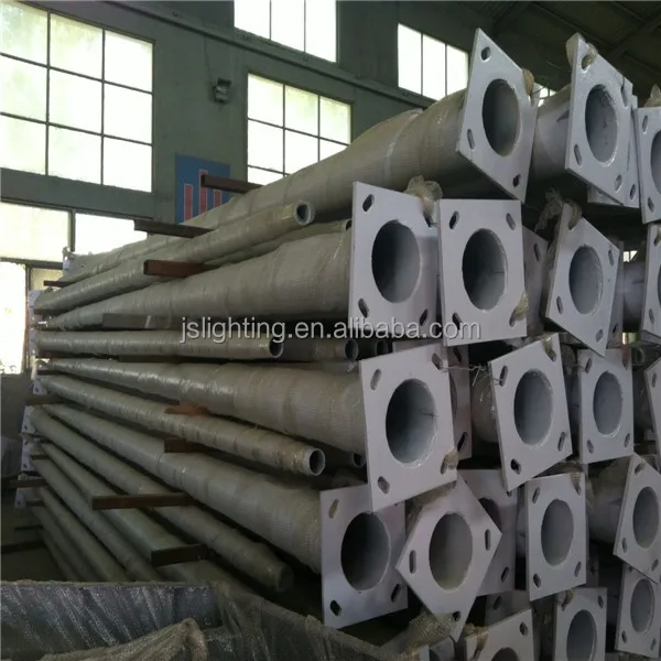 3m to 12m Q235 galvanized metal poles for lighting,ornamental poles with CE ISO certificate