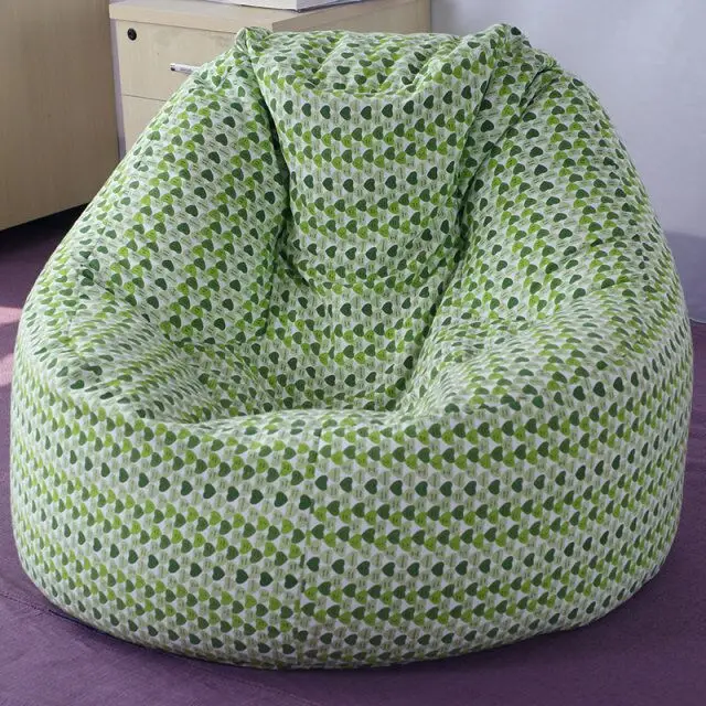 Simple style round shape bean bags indoor living room soft lazy chair bean bag