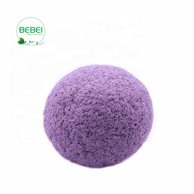 water activated konjac facial sponge with organic beauty sponge packaged