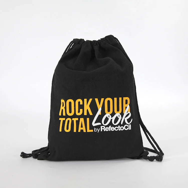 Promotional wholesale small organic cotton muslin gift bag