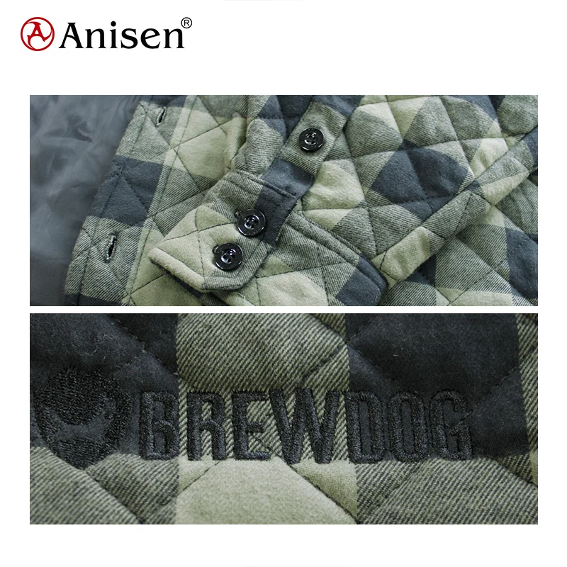 
100% Cotton Plaid Jacket Suitable Flannel Men Shirt 