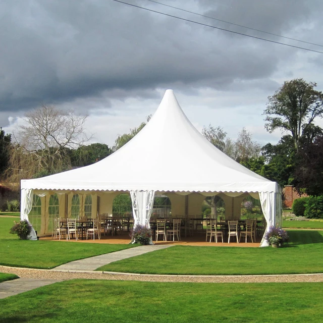 100% Rainproof Mobile high peak pavilion pagoda tent wedding tent for sale