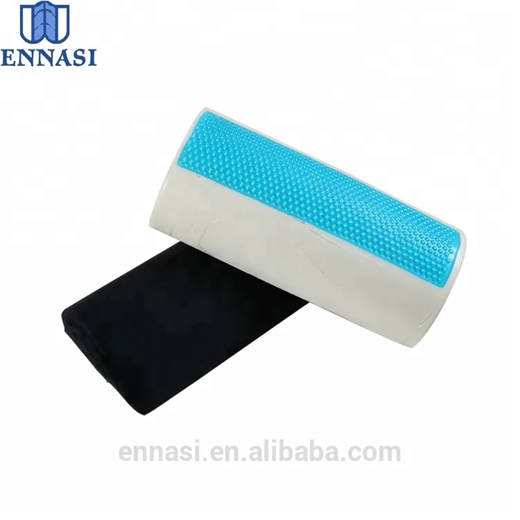 Half Moon Shape Pillow Lumbar Roll Bolster Memory Foam Foot Pillow Rest Cushion under Desk or on Chair