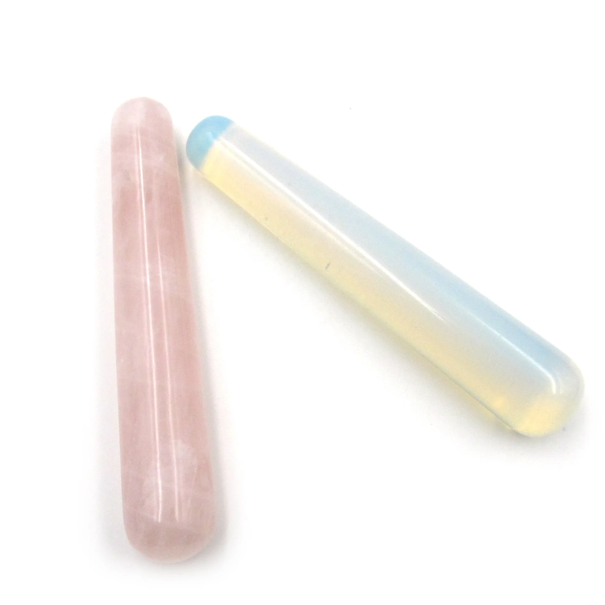 
Top quality Polished Hand Finished Opalite crystal dildo yoni/ jade wand 