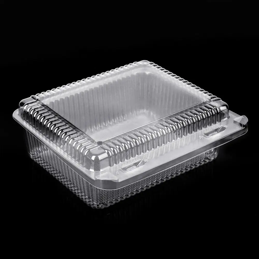 Food Grade Transparent Plastic Blister Clamshell Fruit Packaging Disposable Plastic Box With Lid