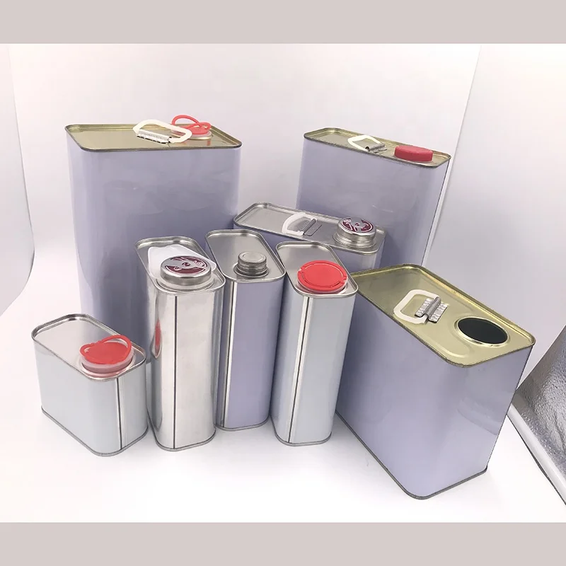 
1L Square Rectangular Metal Tin Container cans for engine oil 