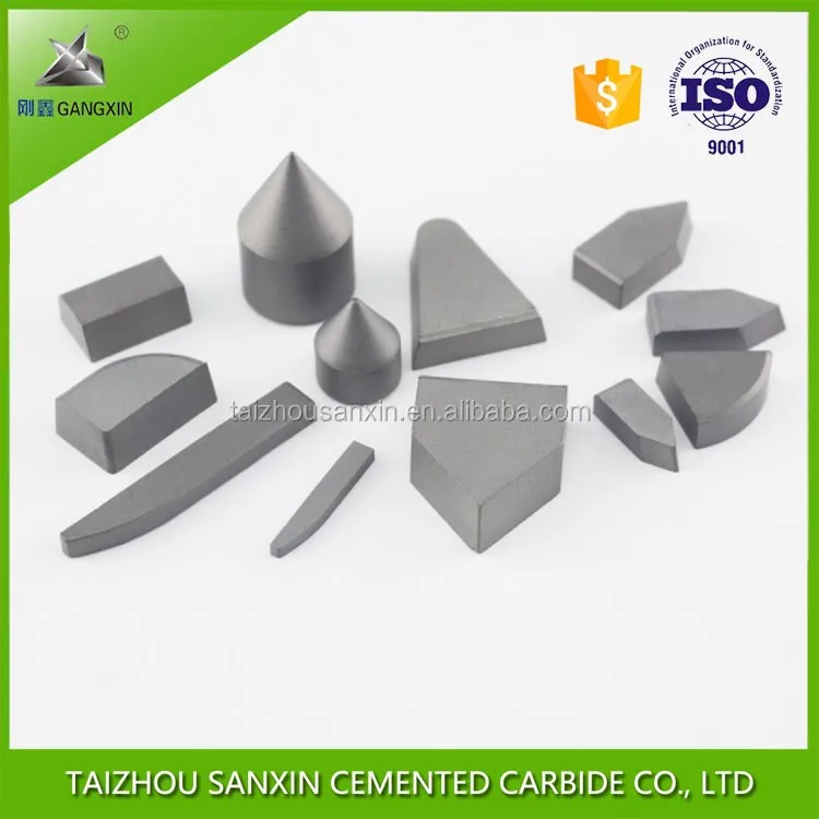 K10, K20, P30 brazed cemented tungsten carbide tip for lathe tools sanxin