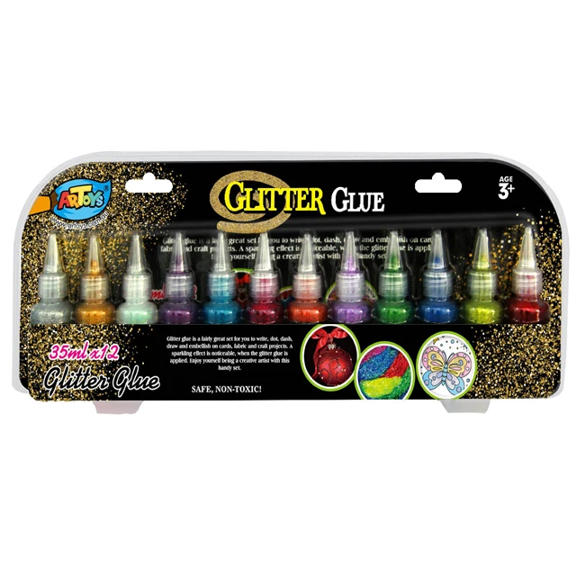 Заводская Продажа, художественная поставка, 3d жидкий блестящий клей для рисования