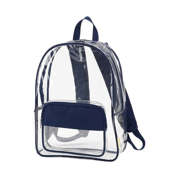 Wholesale Custom Clear Schoolbag Storage Personalized Pvc Transparent Backpack For Kids