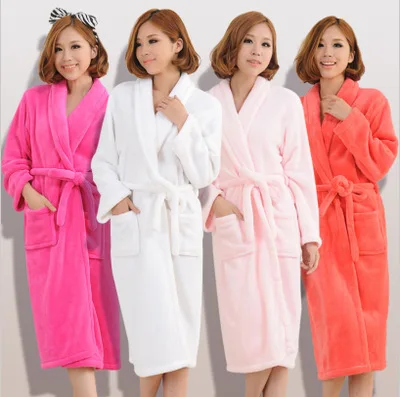 Extra long hotel micro fiber bathrobe