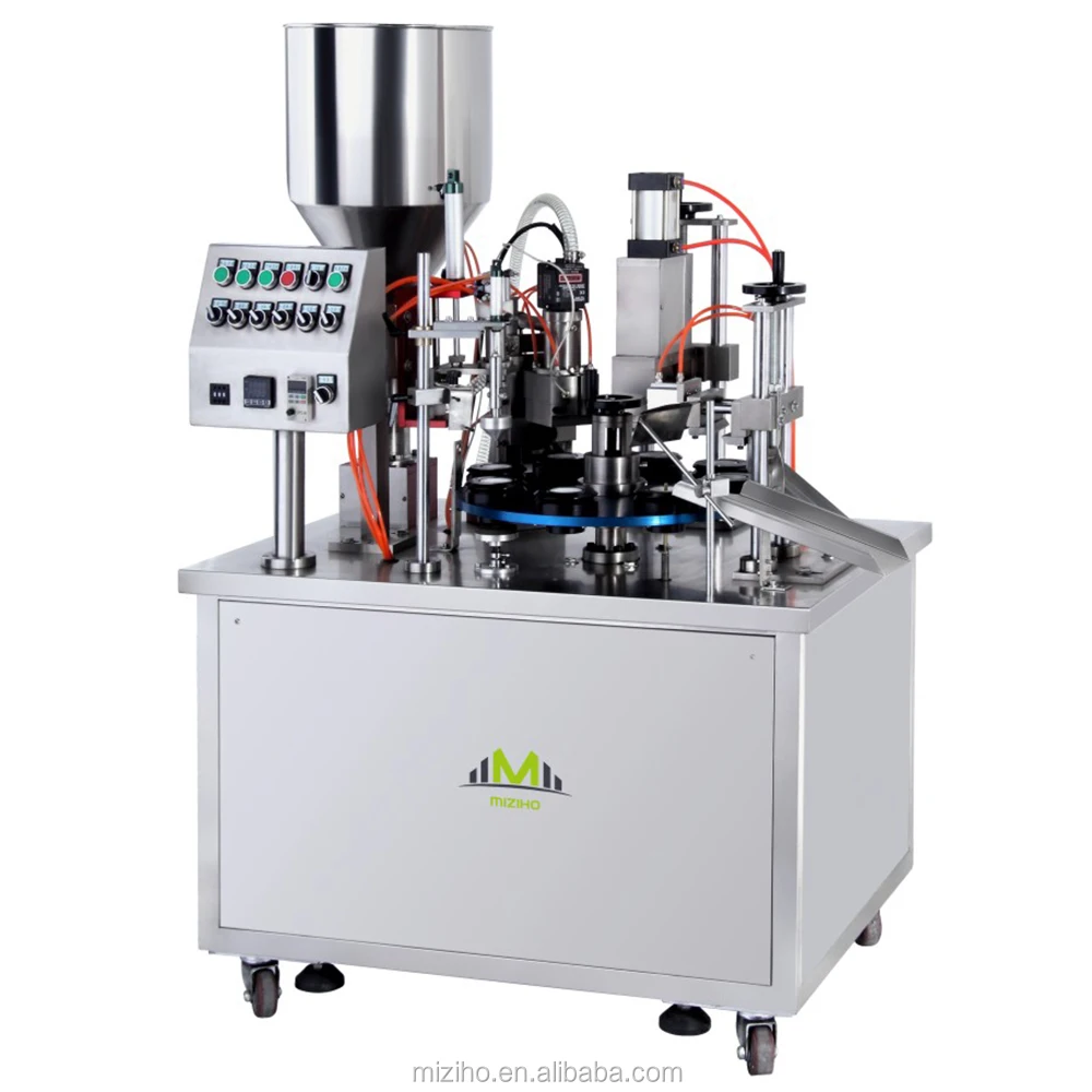 High quality cosmetic hand cream or hair gel tube filling and sealing machine