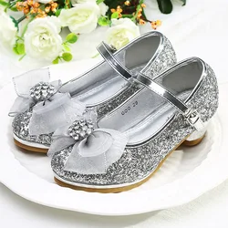 Girls high-heeled princess shoes performance shoes durable shoes