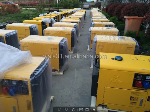 Guangzhou Factory Supply VLAIS Auto 6.5kva Diesel electric Generator Genset 5kw Silent Type KDE6700T In Stock