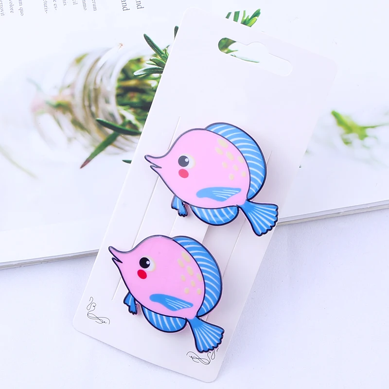 Милые заколки в форме животных для маленьких девочек детские волос новейший дизайн женские