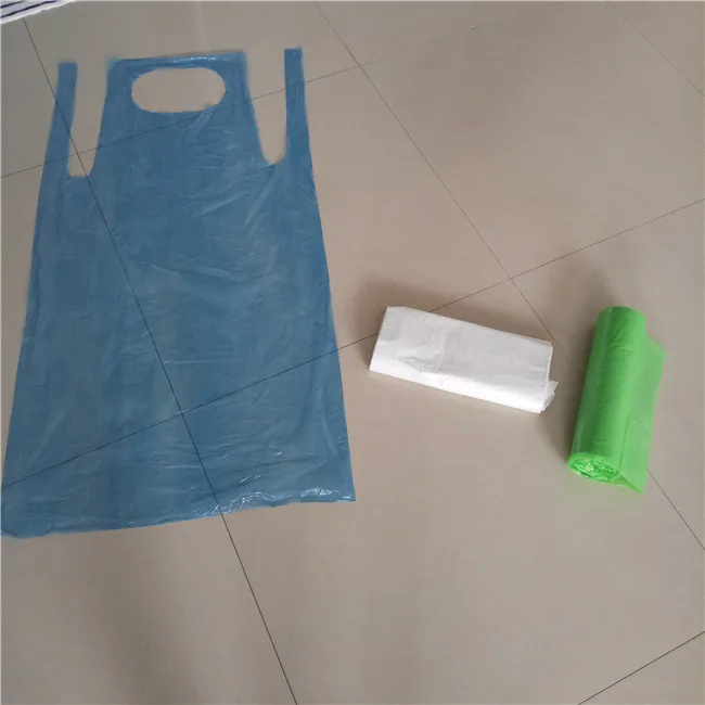 
PE Plastic Disposable Aprons Disposable Bibs For Adult 