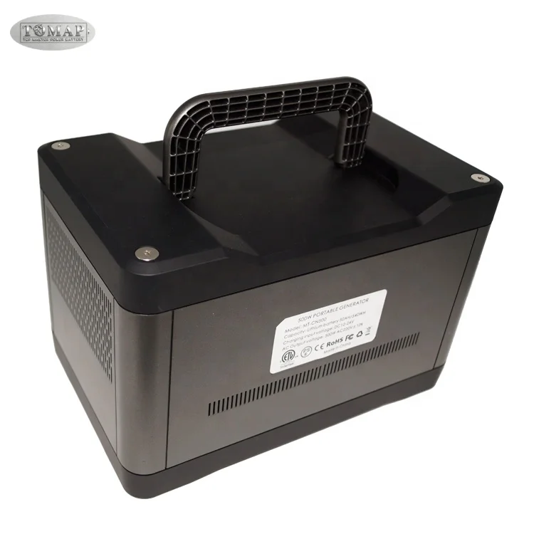 500W Dc12V Portable Rechargeable Car Power Station Emergency Mobile Power Supply With Led Light And Lcd Display