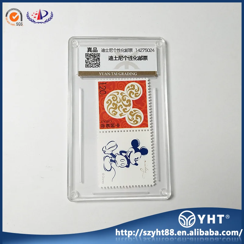 Professional manufacturer new designed transparent acrylic Stamp Display holder