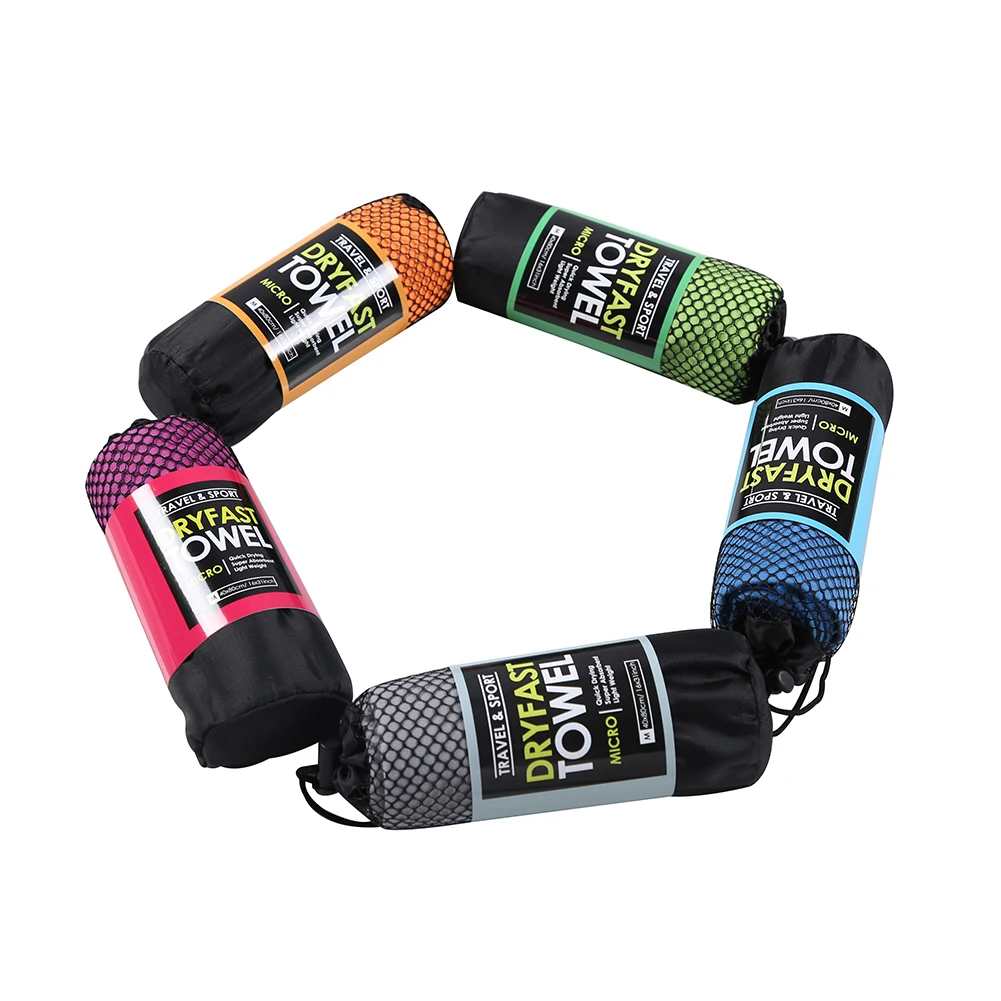 Wholesale breathable travel camping outdoor towel microfiber suede towel