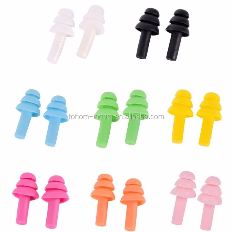 Fashionable wholesale waterproof soft silicone swimming custom earplug
