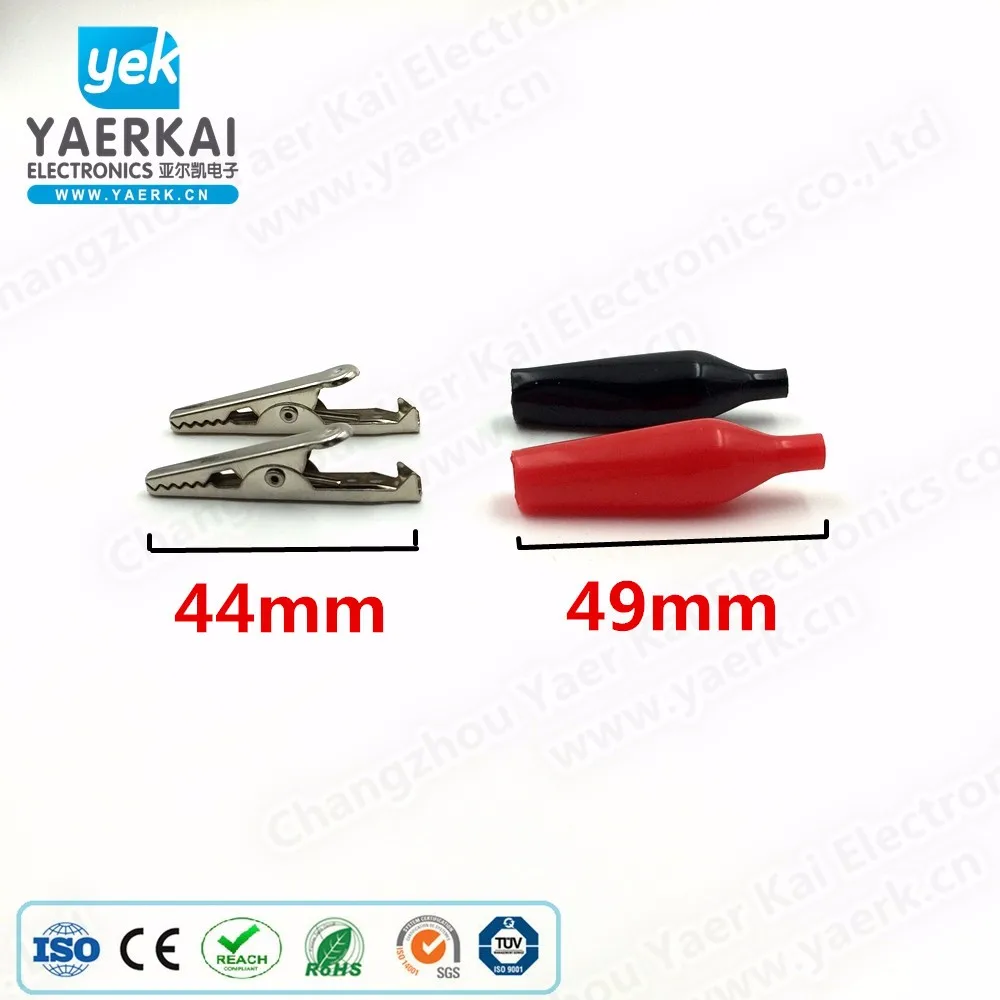 ROSH small matel strong safty crocodile alligator clip with PVC