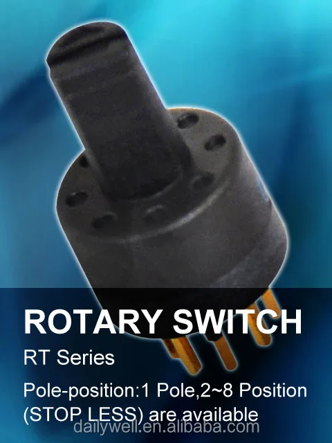
Max 8 positions Rotary Switches 