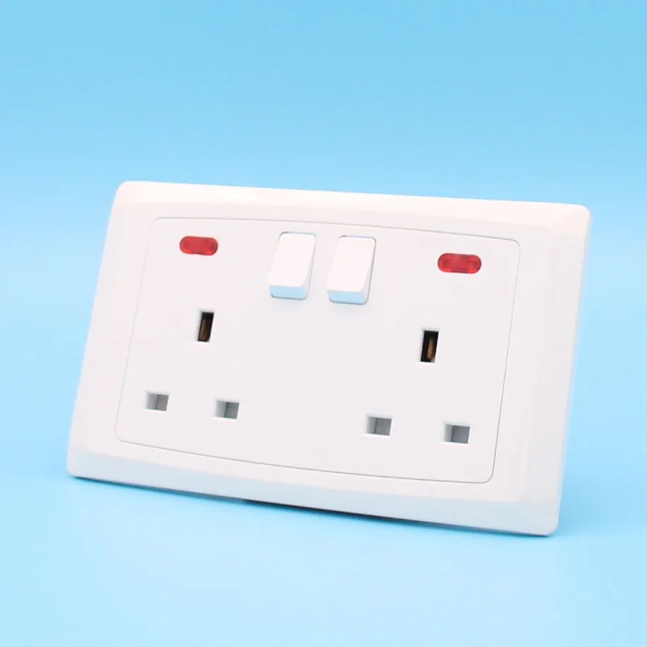 Double sockets wall sockets and switches electrical switch socket